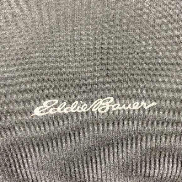Eddie Bauer Motion Running Shirt Men Medium M Black Long Sleeve 1/4 Zip Sweater - Picture 3 of 13